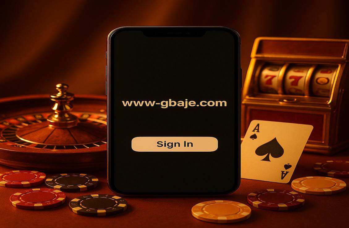 gbaje অ্যাকাউন্ট লগইন স্ক্রিন